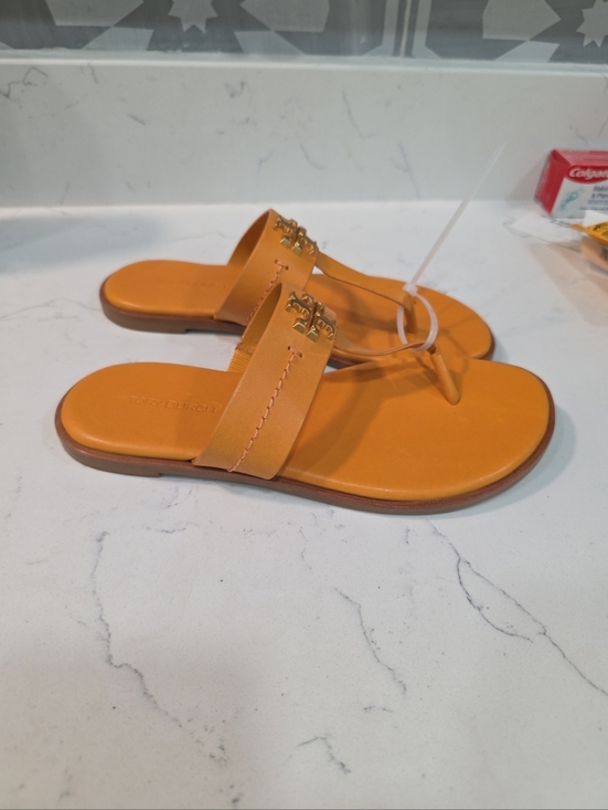 TORY BURCH MINI EVERLY FLAT THONG SANDAL WOMENS SIZE 5M